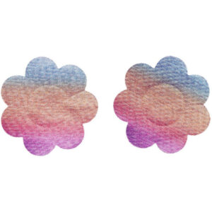 Fever Iridescent Flower Nipple Pasties, Rainbow
