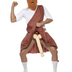 Well Hung Highlander Costume, Red