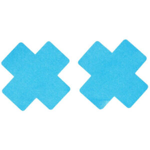 Fever Cross Nipple Pasties, Blue