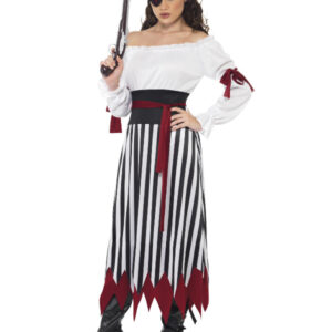 Pirate Lady Costume, Black & White