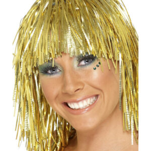 Cyber Tinsel Wig, Gold
