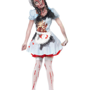 Horror Zombie Countrygirl Costume, Blue