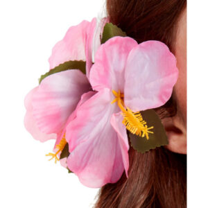 Hawaiian Flower Hair Clip, Pink