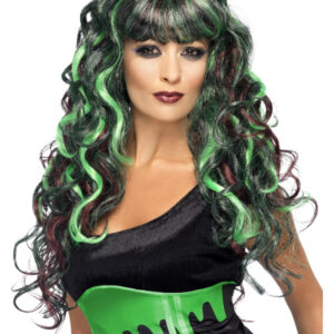 Monster Wig, Black & Green