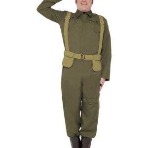 WW2 Home Guard Private Costume, Green