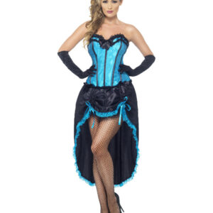 Burlesque Dancer Costume, Blue