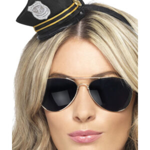 Mini Cop Hat, Black