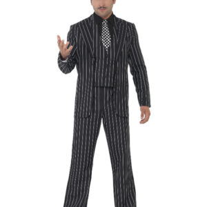 Vintage Gangster Boss Costume, Black