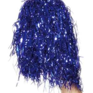 Pom Poms Metallic, Blue