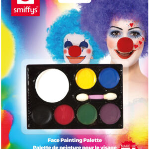 Smiffys Make-Up FX, 7 Colour Palette, Grease, Mult