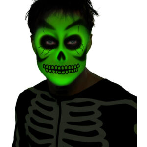 Smiffys Make-Up FX, Aqua Cream Make Up, Glow in th