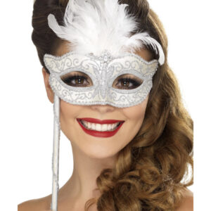 Baroque Fantasy Eyemask, Silver