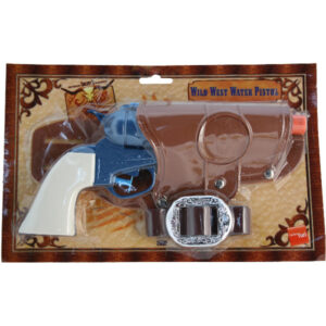 Western Water Pistol, Single Blue Gun, 25x13cm