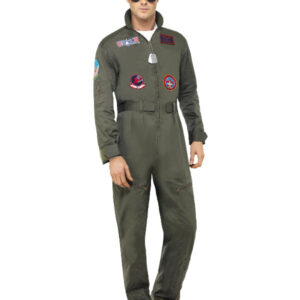 Top Gun Deluxe Male Costume, Green