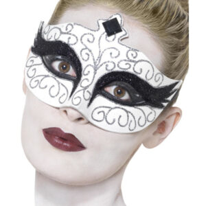 Gothic Swan Eyemask, White