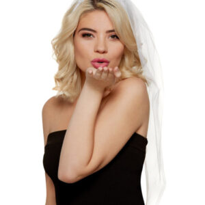 Bride Headband, White
