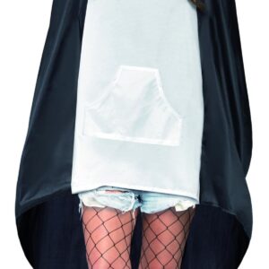 Penguin Party Poncho, Black & White