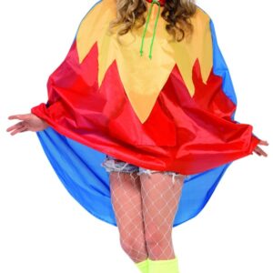 Parrot Party Poncho, Red
