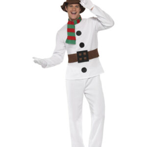 Mr Snowman Costume, White