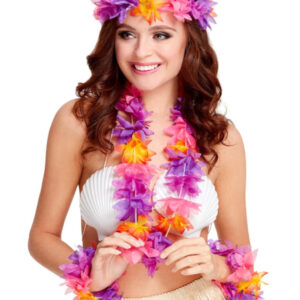Hawaiian 4 Piece Set, Multi-Coloured