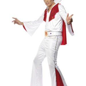 Elvis Costume, White & Red