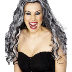 Renaissance Vamp Wig, Black & White