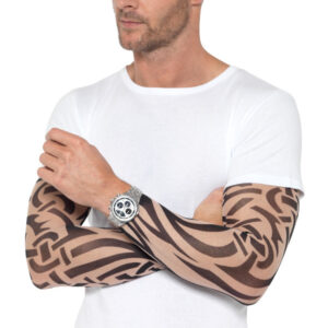 Tattoo Arm Sleeves 2Pk, Nude & Black