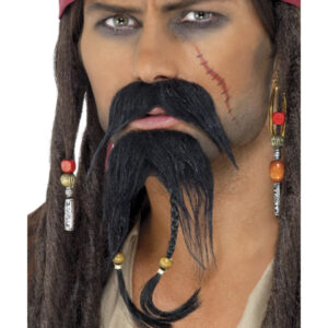 Pirate Facial Hair Set, Black