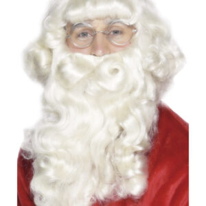 Santa Wig and Beard Set, White