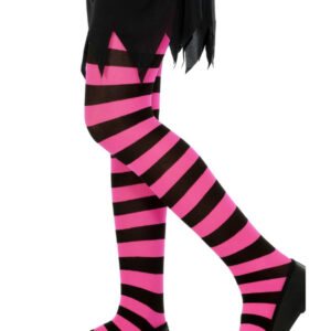 Tights, Black & Fuchsia
