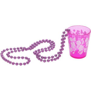 Shot Glass on Beads, Pink