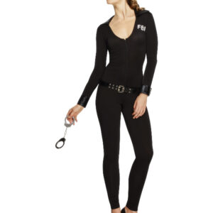 Fever FBI Flirt Costume, Black
