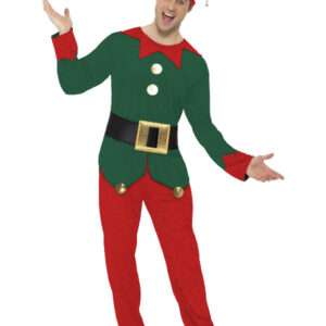 Elf Costume, Red & Green