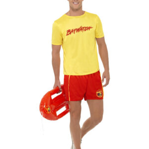 Baywatch Men's Beach Costume, Yellow
