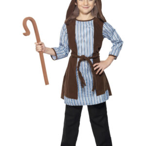 Shepherd Costume, Blue & Brown