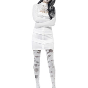 Sexy Straitjacket Costume, White