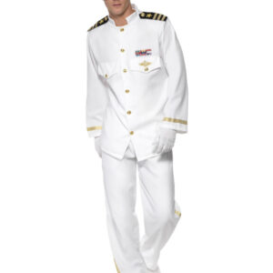 Deluxe Captain Costume, White