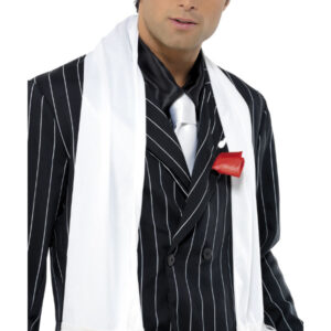 20s Scarf with Tassels, White