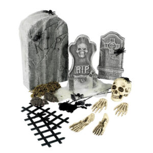 24 Piece Graveyard Collection, Grey