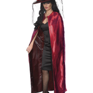 Reversible Cape, Red & Black
