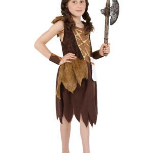 Viking Girl Costume, Brown