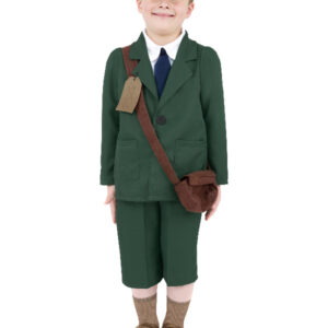 World War II Evacuee Boy Costume, Green