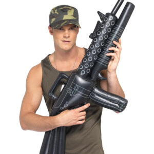 Inflatable Machine Gun, Black
