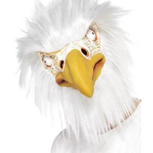Eagle Mask, Full Overhead, White