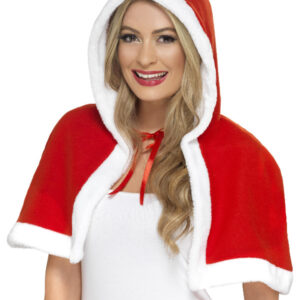 Miss Claus Mini Cape, Red