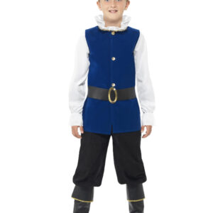 Tudor Boy Costume, Royal Blue