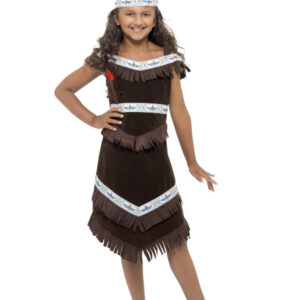 Native American Inspired Girl Costume, Brown