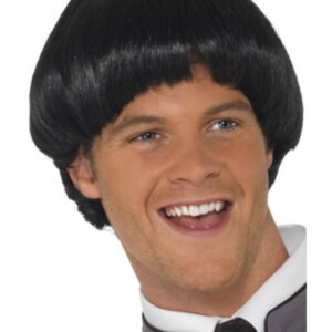 Swinging '60s Bowl Wig, Black