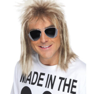 80s Mullet Wig, Blonde