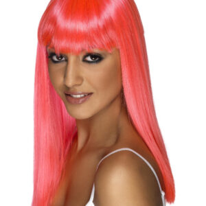 Glamourama Wig, Neon Pink